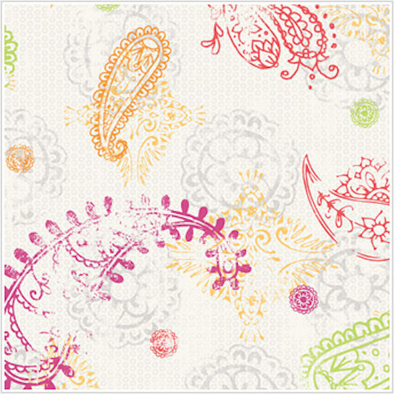 Paisley White Wallpaper Wall Sticker Outlet
