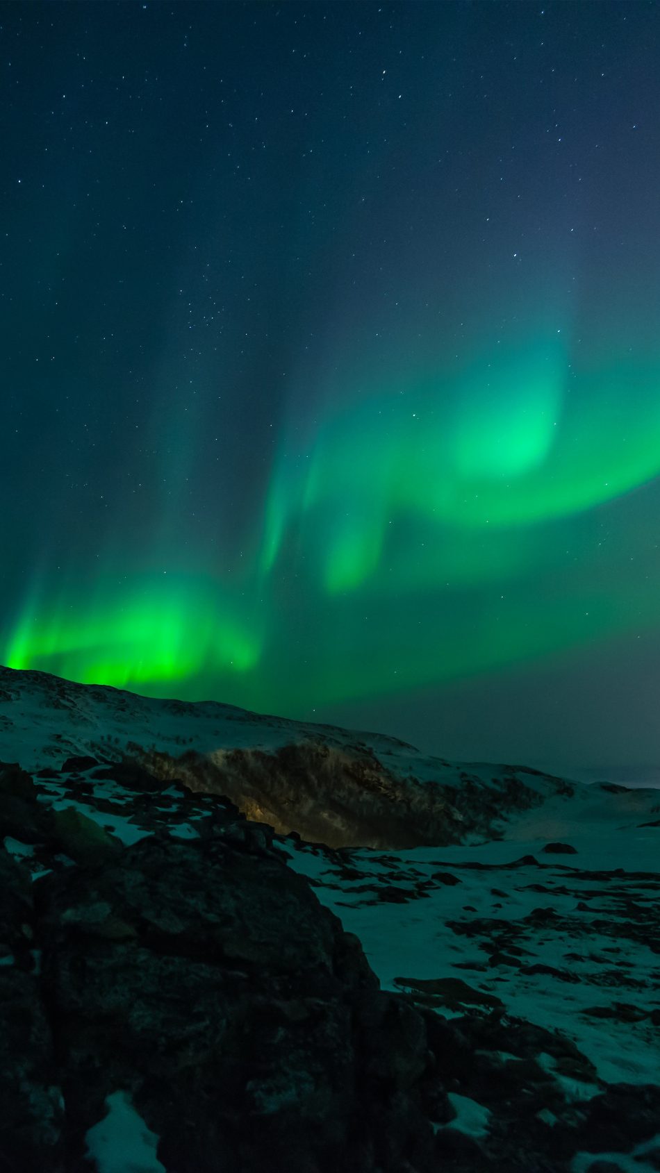 Northern Lights Aurora Borealis Landscape Pure 4k