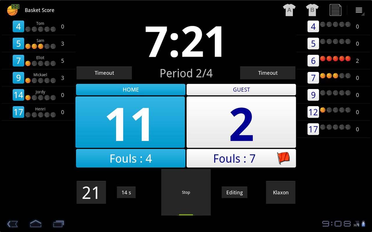 Basketball Score Demo Android Apps On Google Play