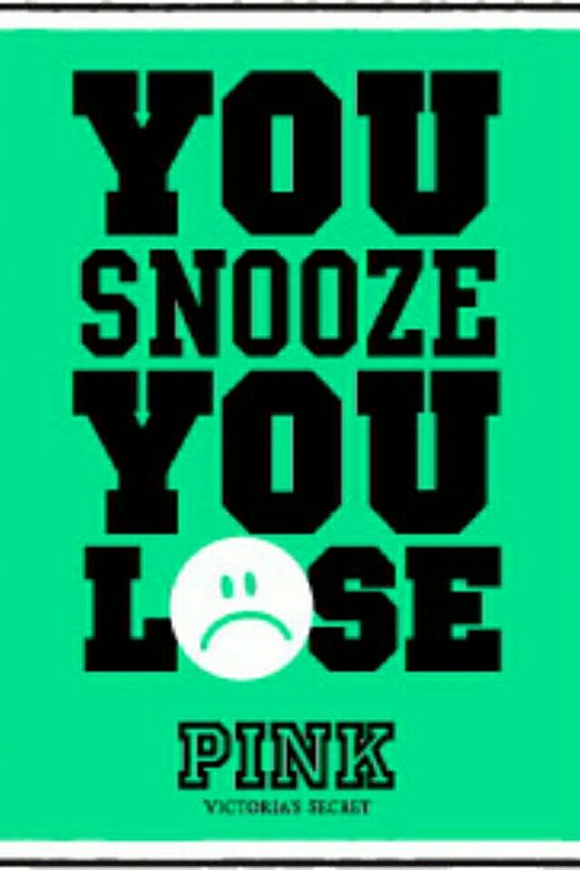 You Snooze Lose Pink Wallpaper