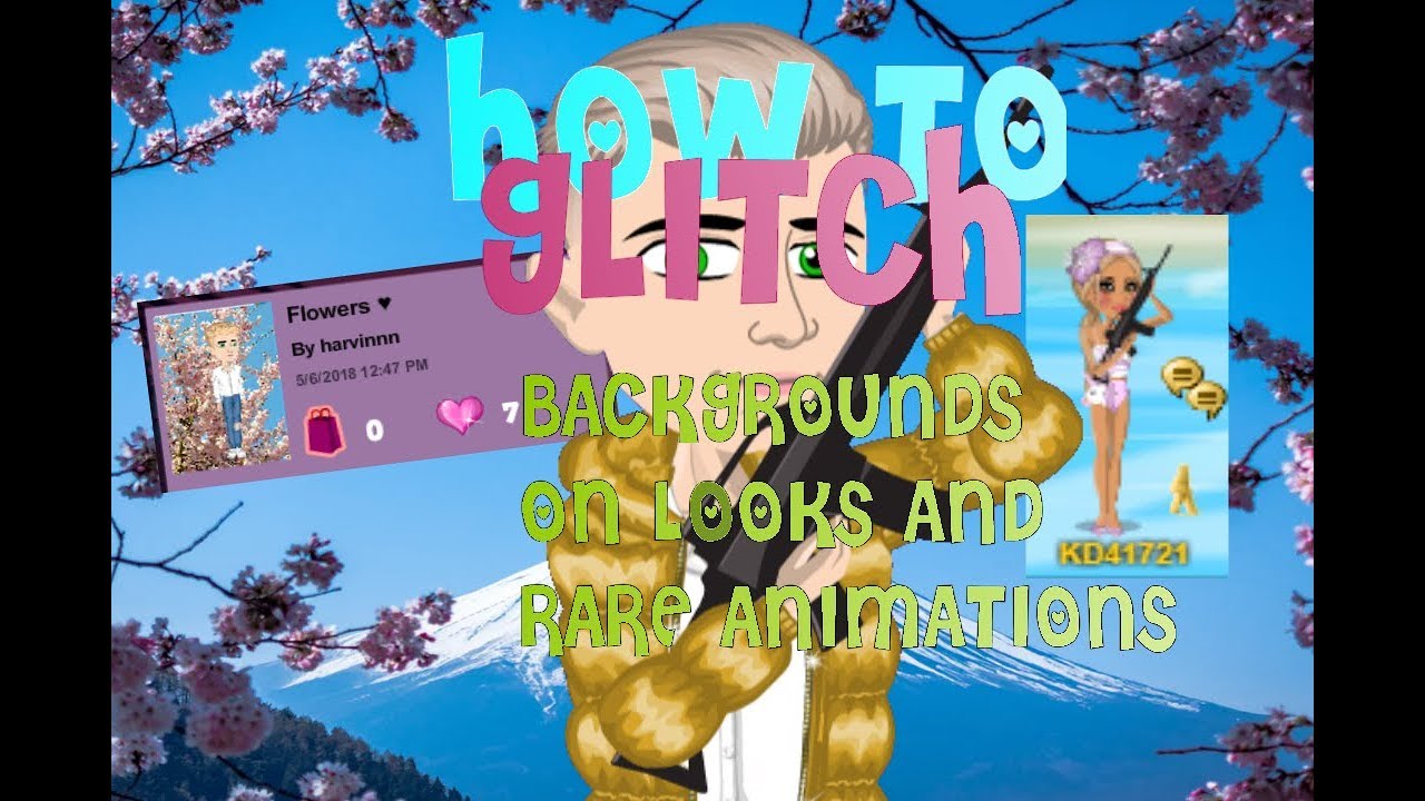 How To Glitch Background On Looks Rare Animations And More Using