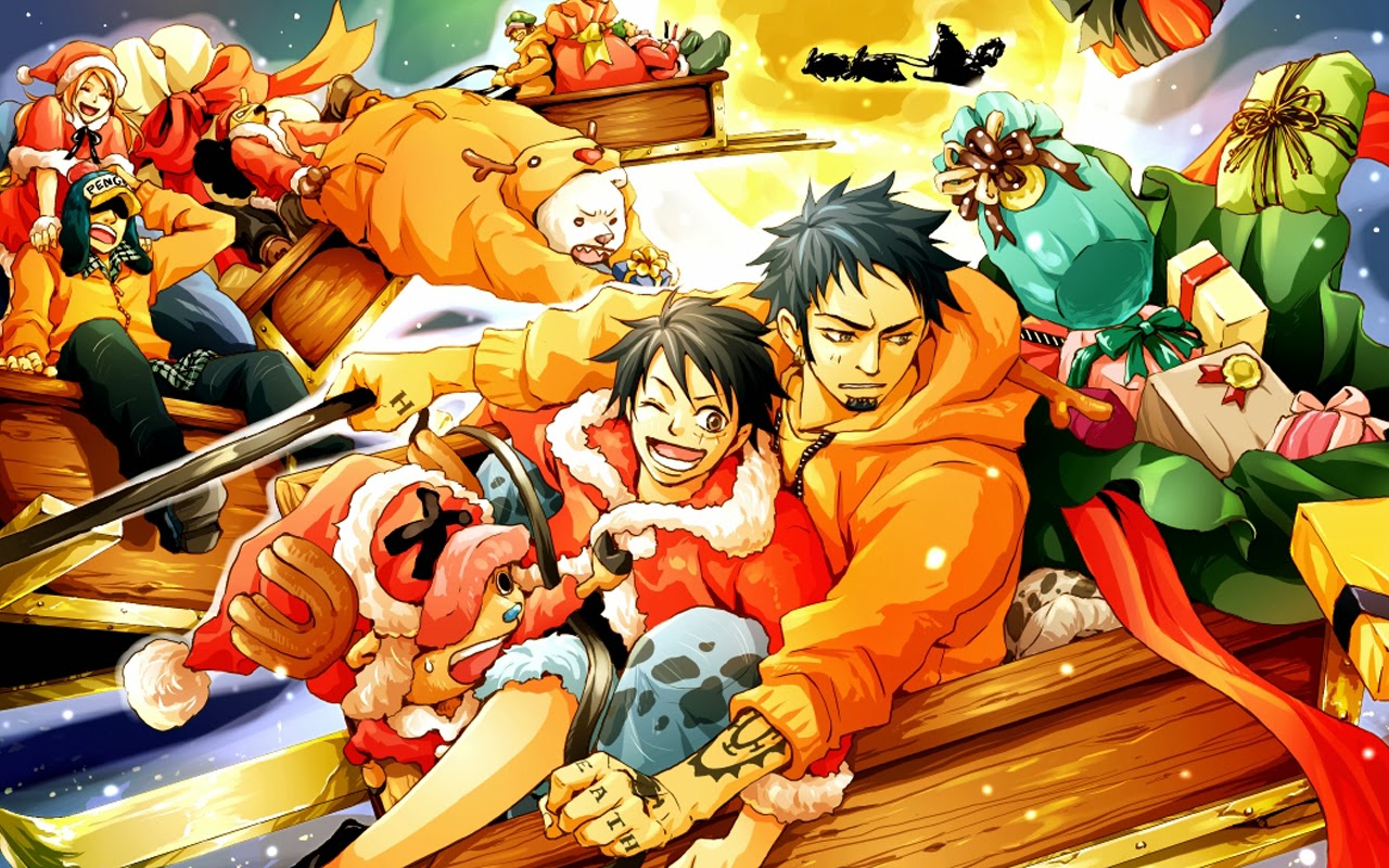 One Piece Christmas Anime HD Wallpaper