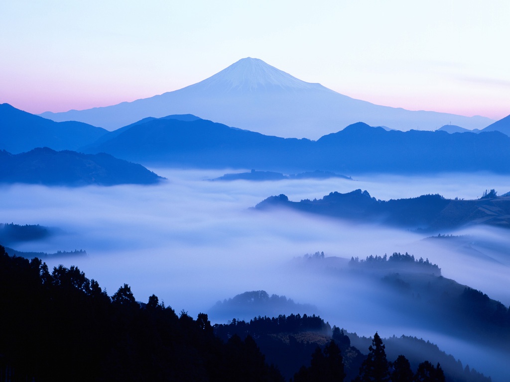 Misty Mountains Wallpaper Desktop Background