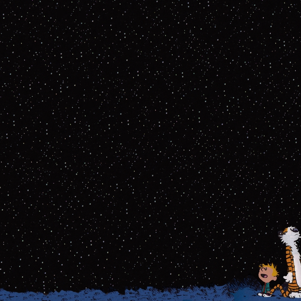 Calvin And Hobbes Stars Wallpaper