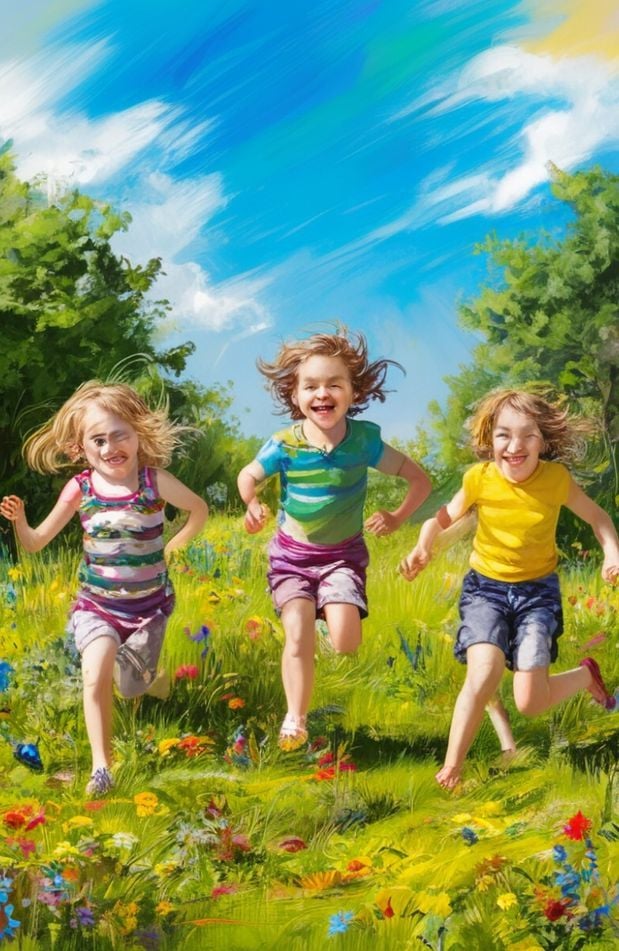 Barefoot Kids Wallpaper