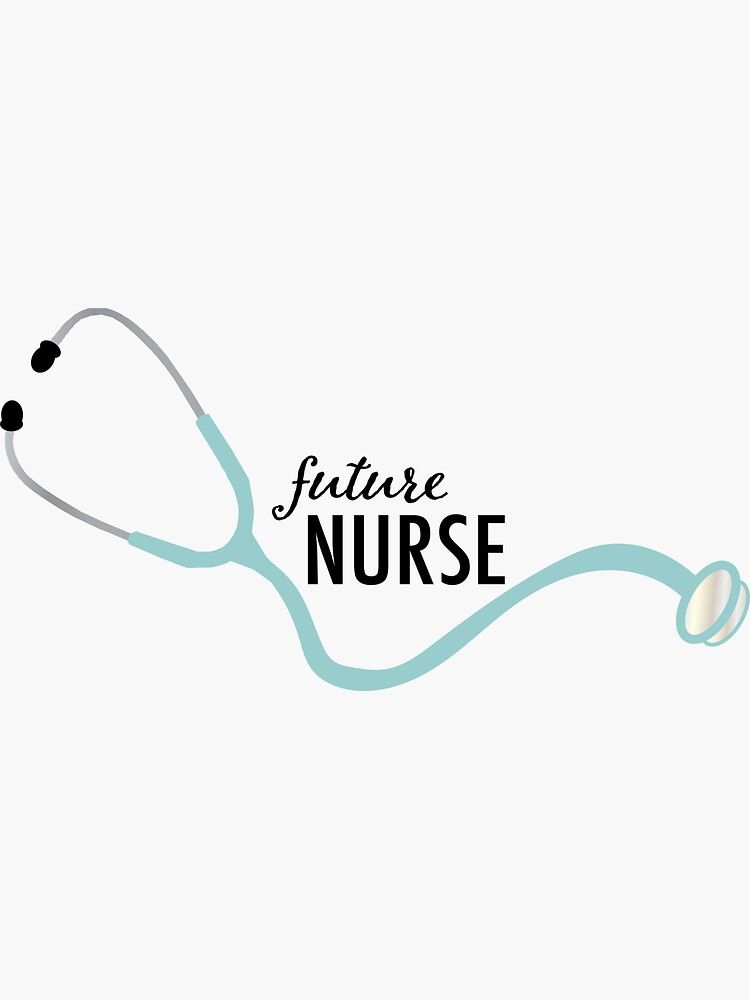 Future Nurse Stethoscope Sticker by abbpann in 2022 Medical