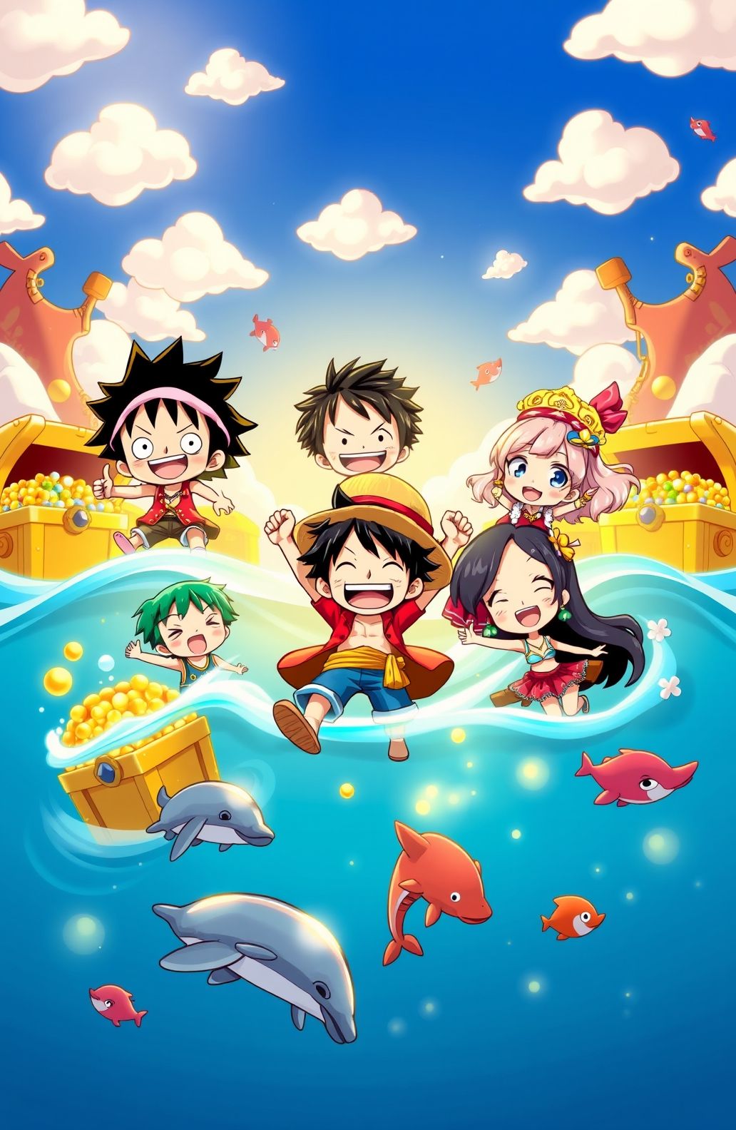 One Piece Chibi Wallpaper