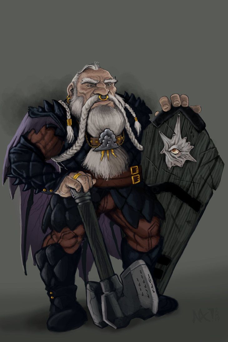 Dwarf Tempest Cleric By Lordsenneian Deviantart
