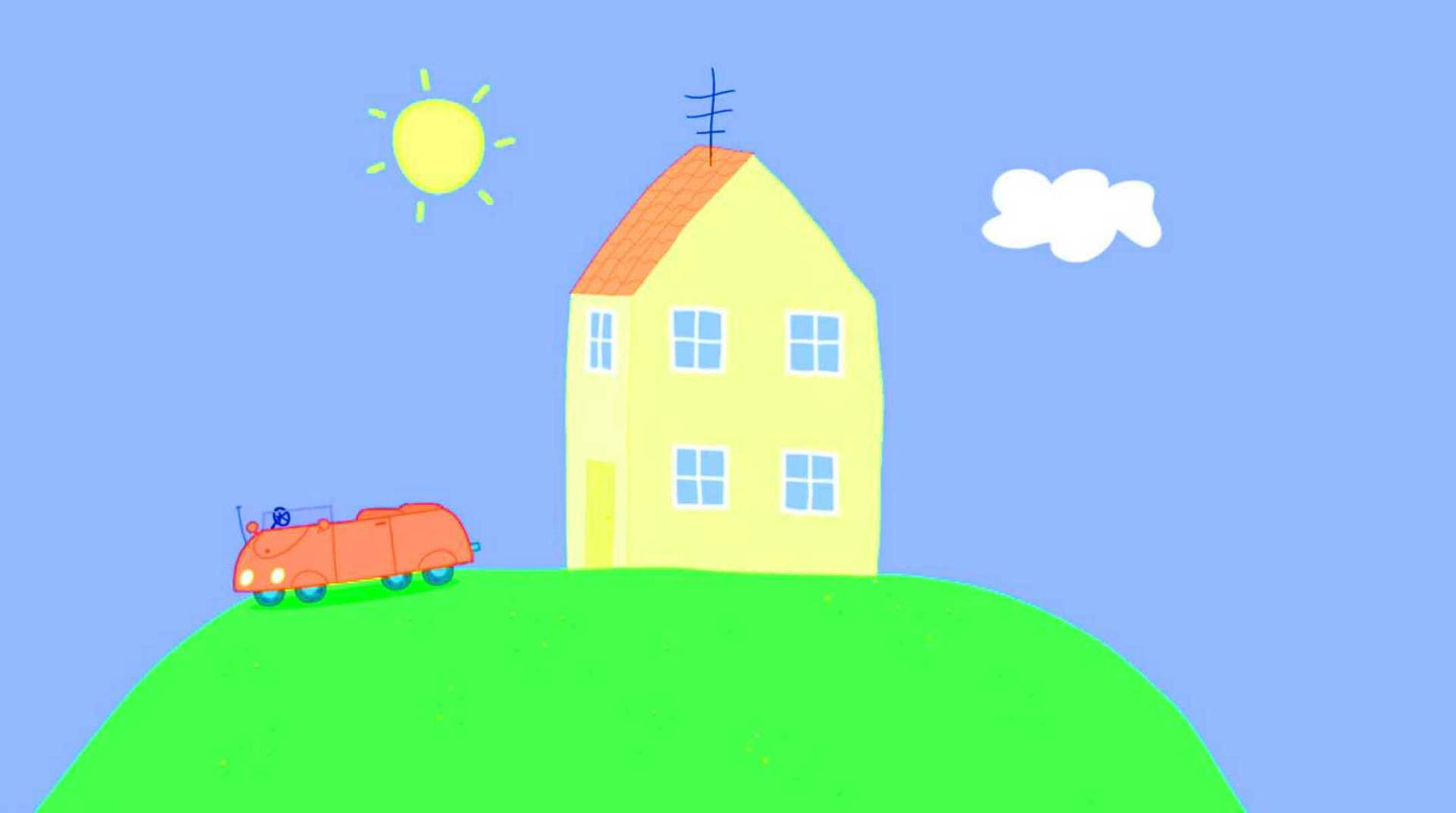 Peppa Pig's House on a Sunny Day