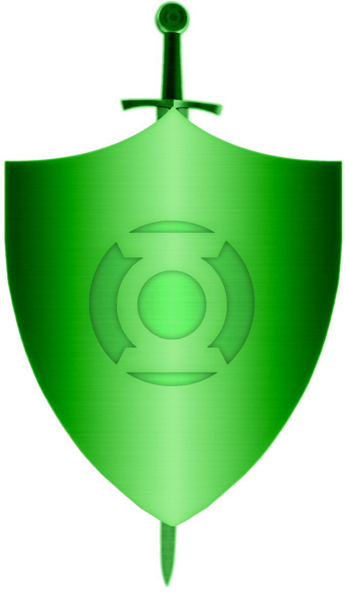 Green Lantern Corps Shield And Sword Construct By Kalel7