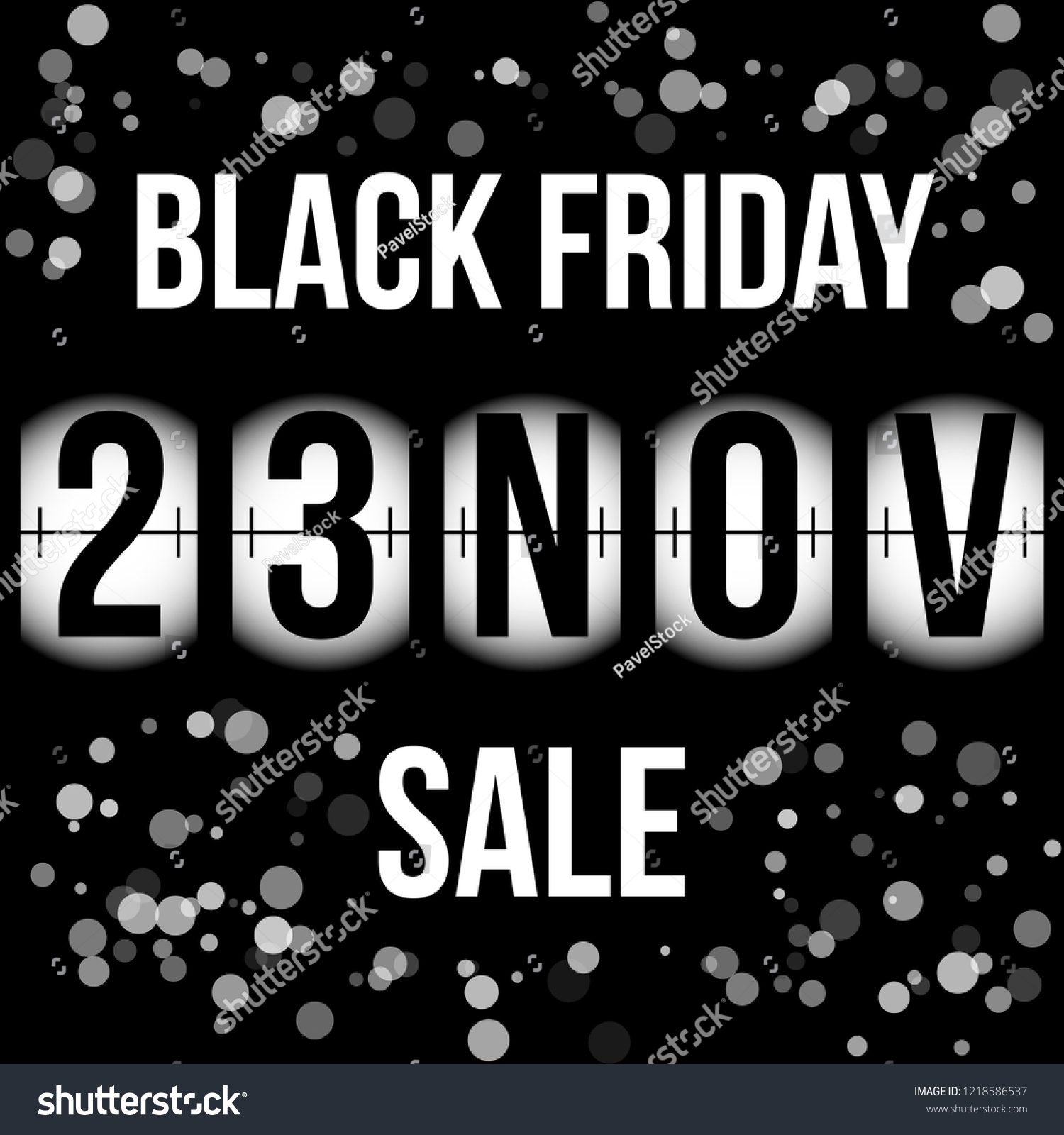 Black Friday Sale November Stock Vector Royalty