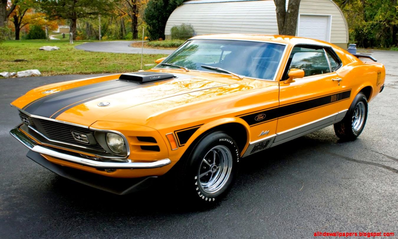 Yellow Ford Mustang Classic HD Wallpaper All