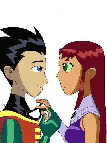 Wallpaper Image In The Starfire And Robin Club Tagged