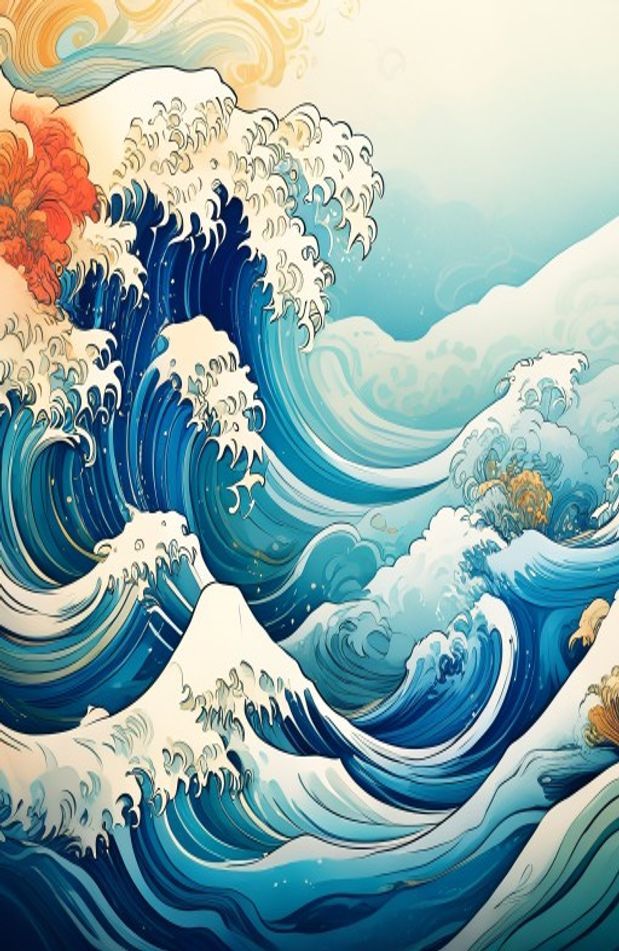 Japanese Wave Wallpaper