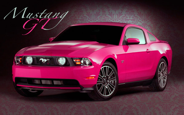 Mustang Logo Wallpaper Pink Mustang gt by chicanart213 600x375