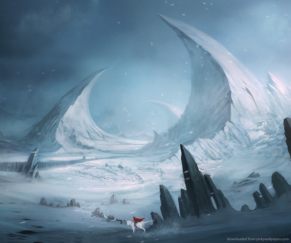Epic Fantasy Landscape Wallpaper Winter For
