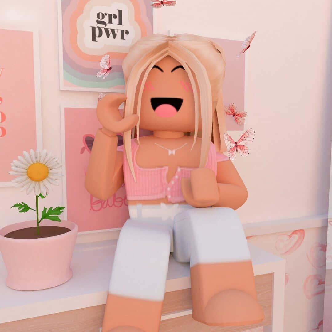 Aesthetic Roblox Girl Picture Wallpaper