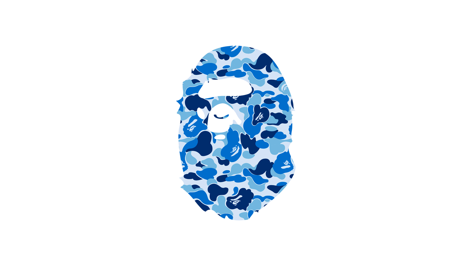 Blue Bathing Ape Logo HD Wallpaper Background