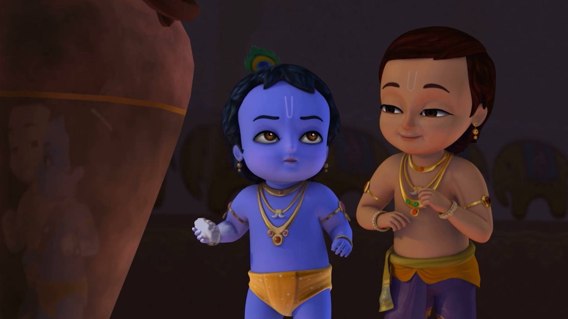 Cartoon Krishna Wallpaper