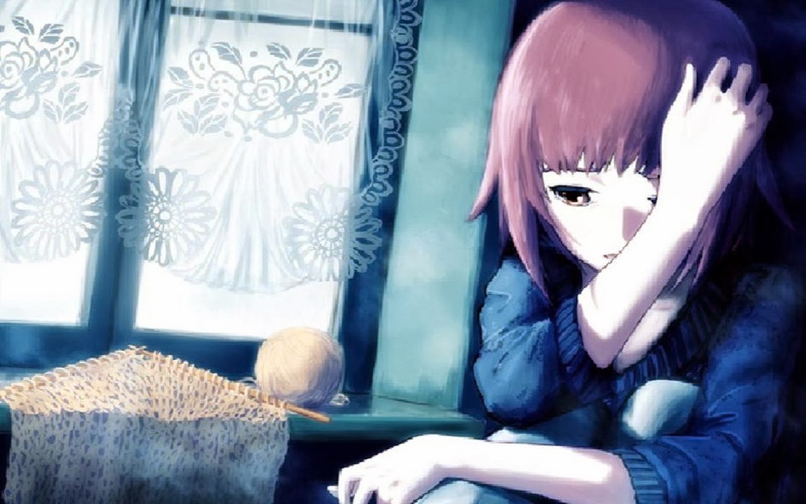 HD wallpaper Anime Sad Girl one person looking at camera front view  portrait  Wallpaper Flare