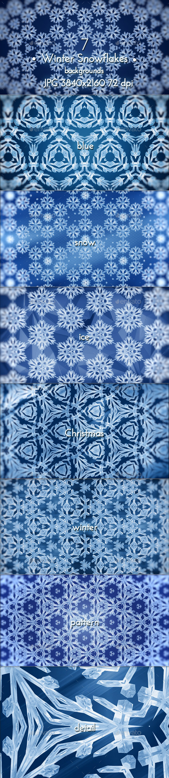 Winter Snowflakes Pattern Background Patterns Background