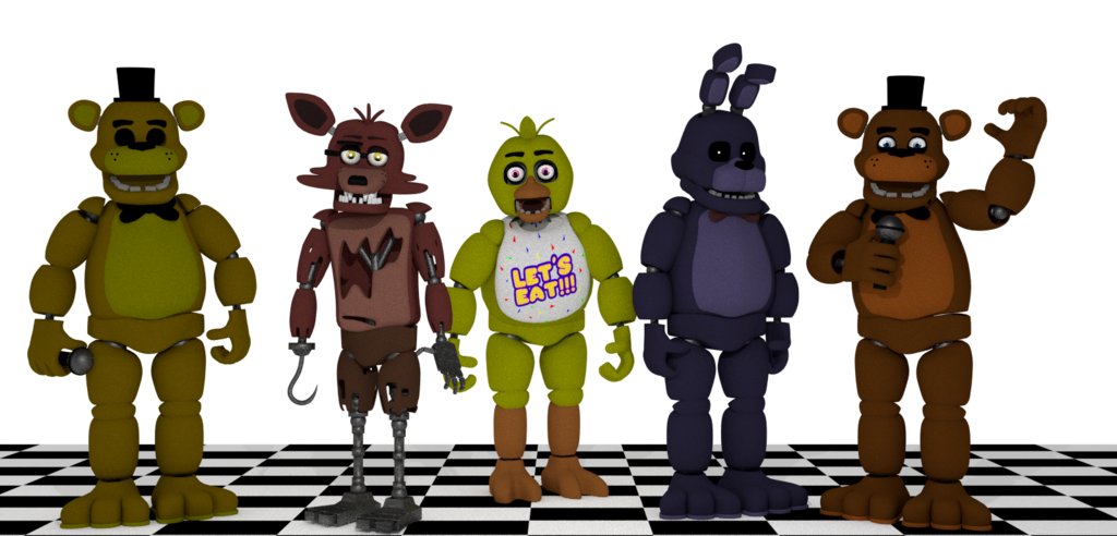 Fnaf Characters By Everythinganimations