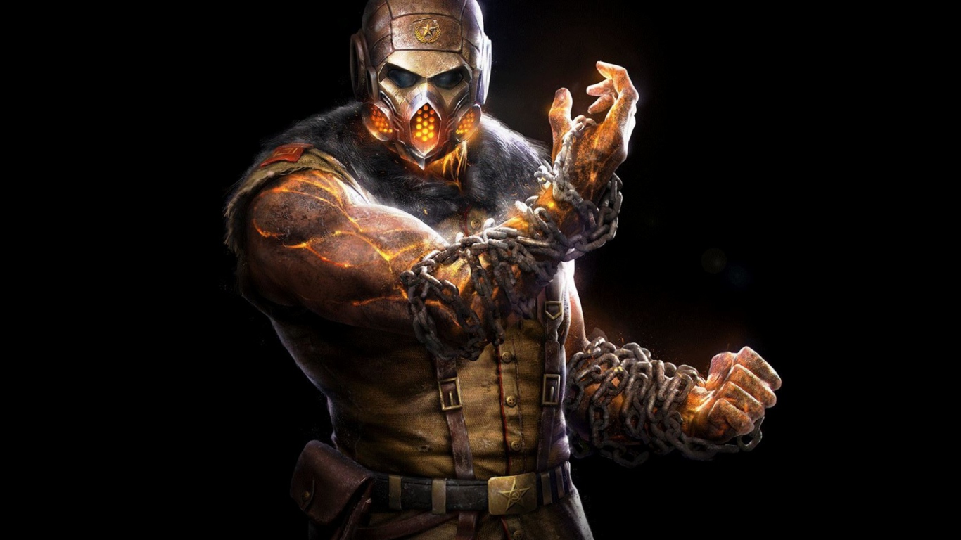 HD Background Mortal Kombat X Scorpion Ninja Mask Black