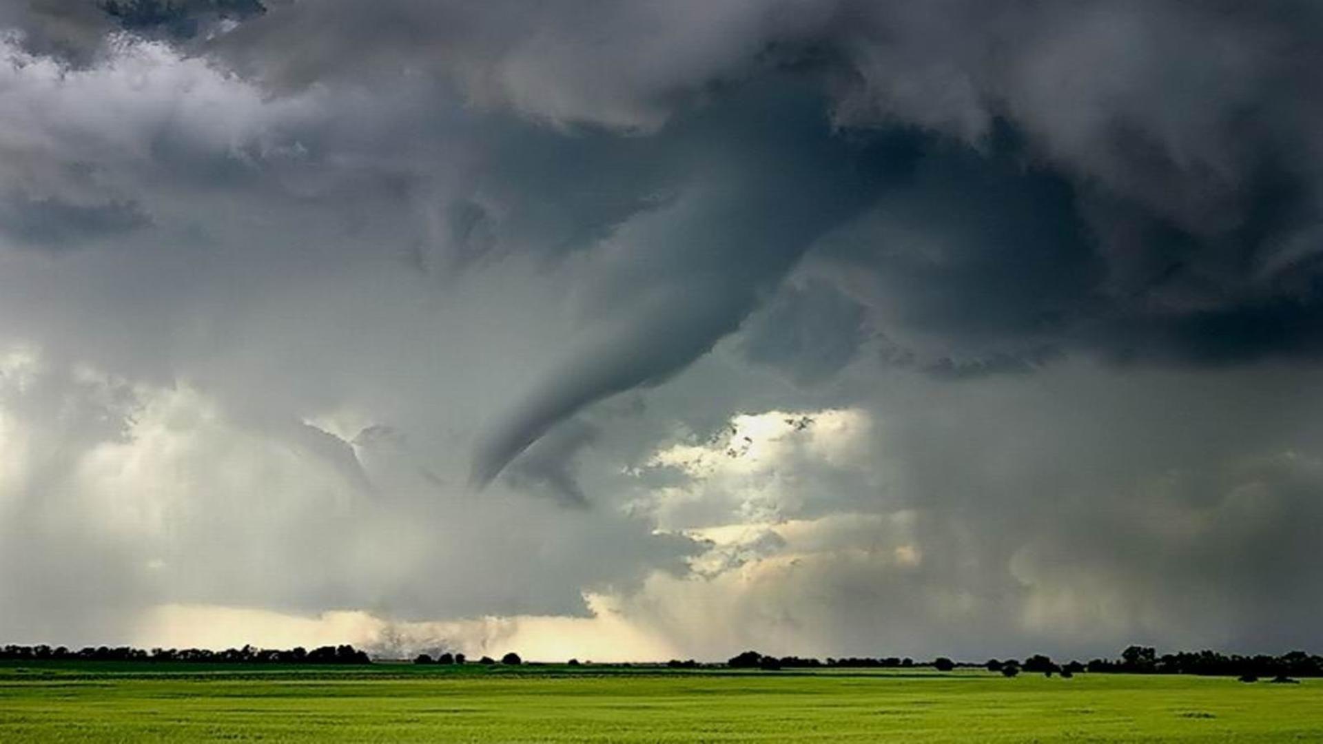 Stormy Big Tornado Weather Season Desktop Background