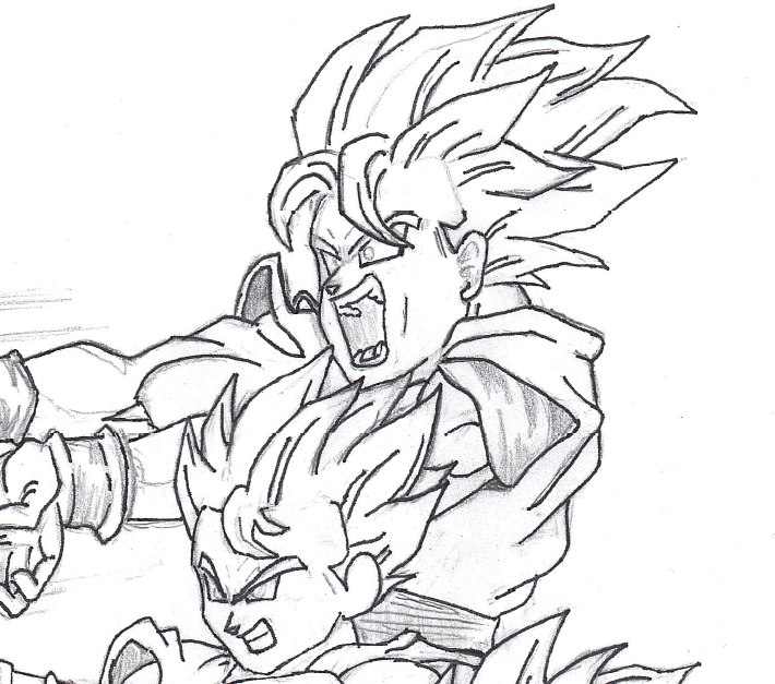 Family Kamehameha Drawing Unfinished by TheShadowsKeeper on