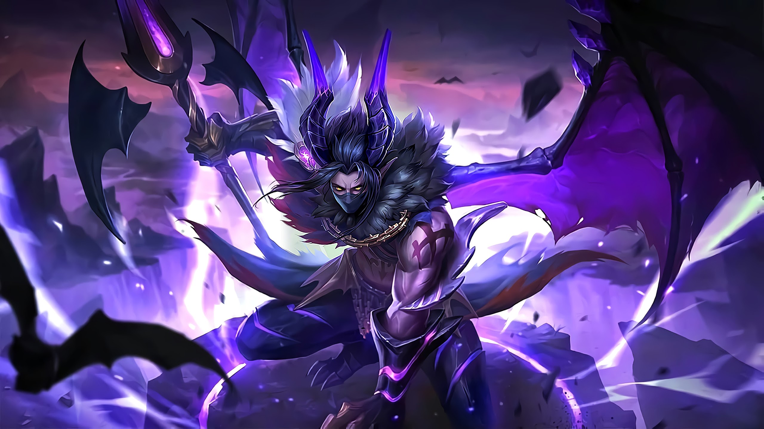 Moskov Twilight Dragon Skin Mobile Legends 4k Wallpaper