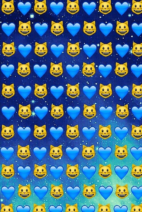  cats emoji galaxy hearts space stars wallpaper emojis