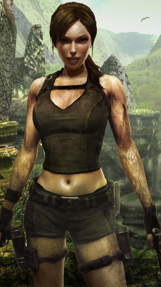 Fonds D Cran Jeux Vid O Pour iPhone Lara Croft Tomb Raider