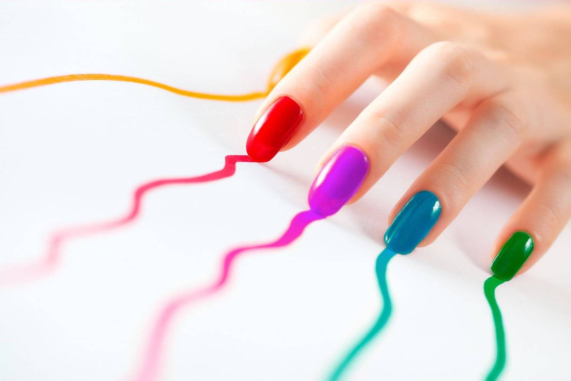 Colorful Nails Tnj14lj21e7undwq Wallpaper