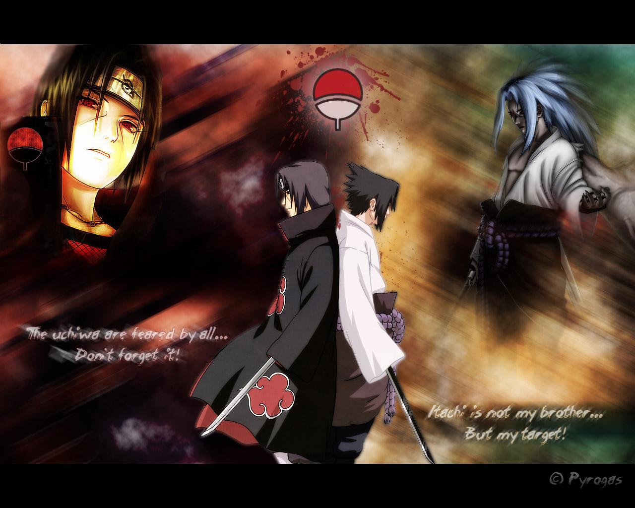 You are viewing the Groups wallpaper named Itachi and Sasuke It has