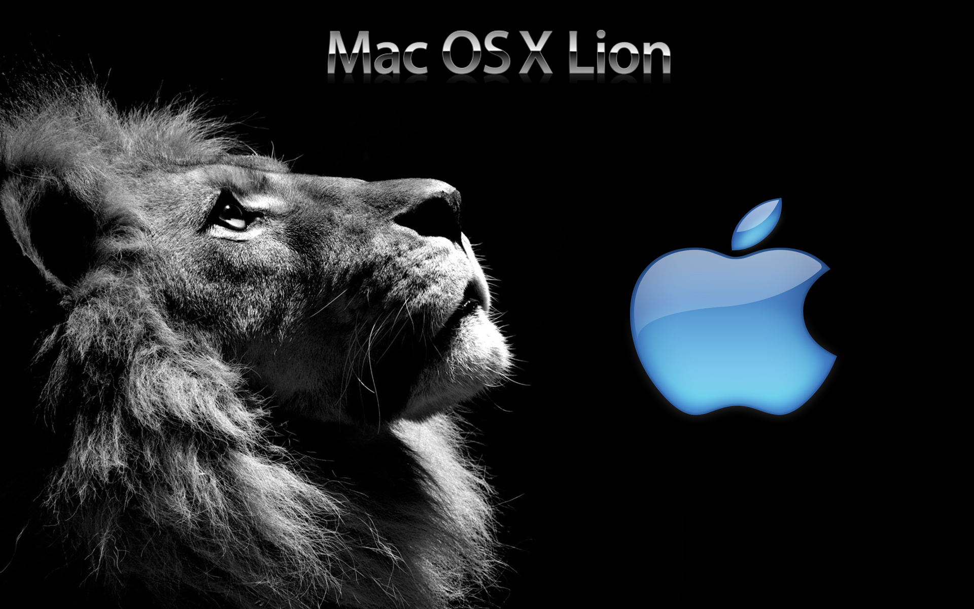Mac Os X Lion Wallpaper Black Blue Png