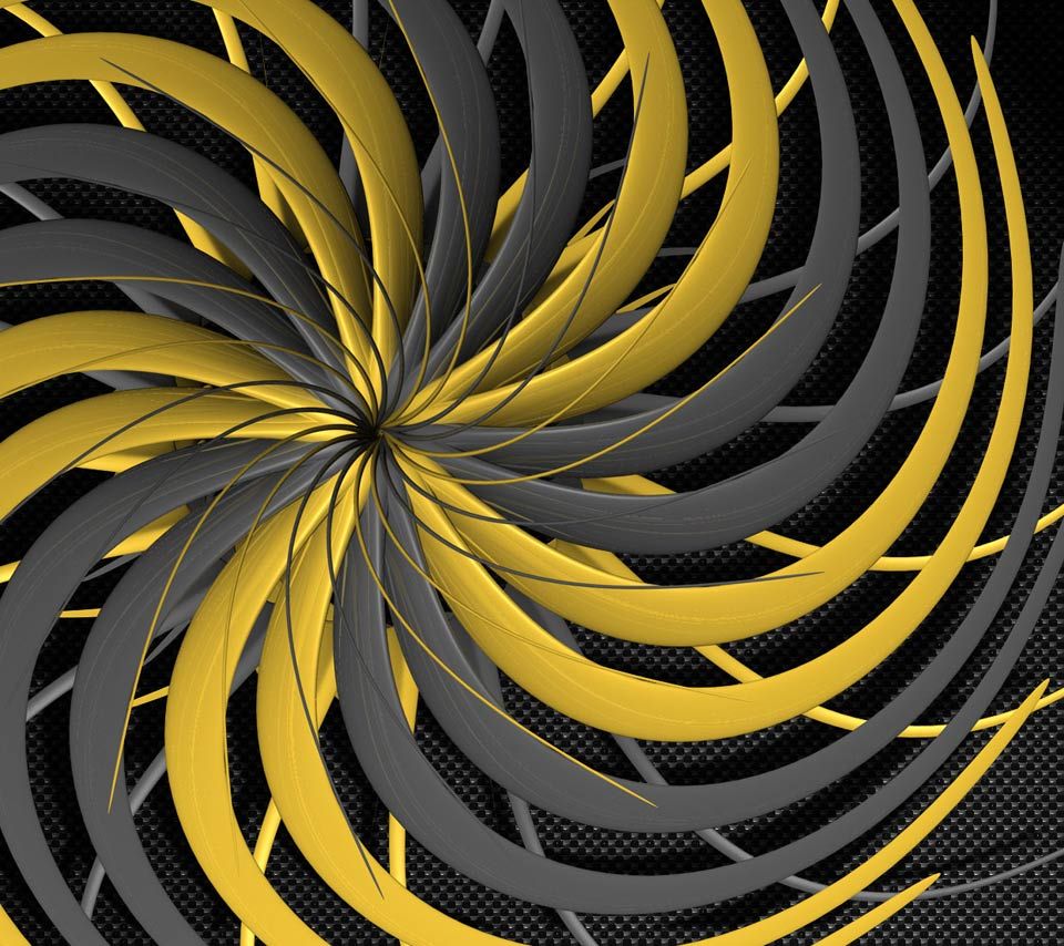 Yellow And Gray Abstract Wallpaper