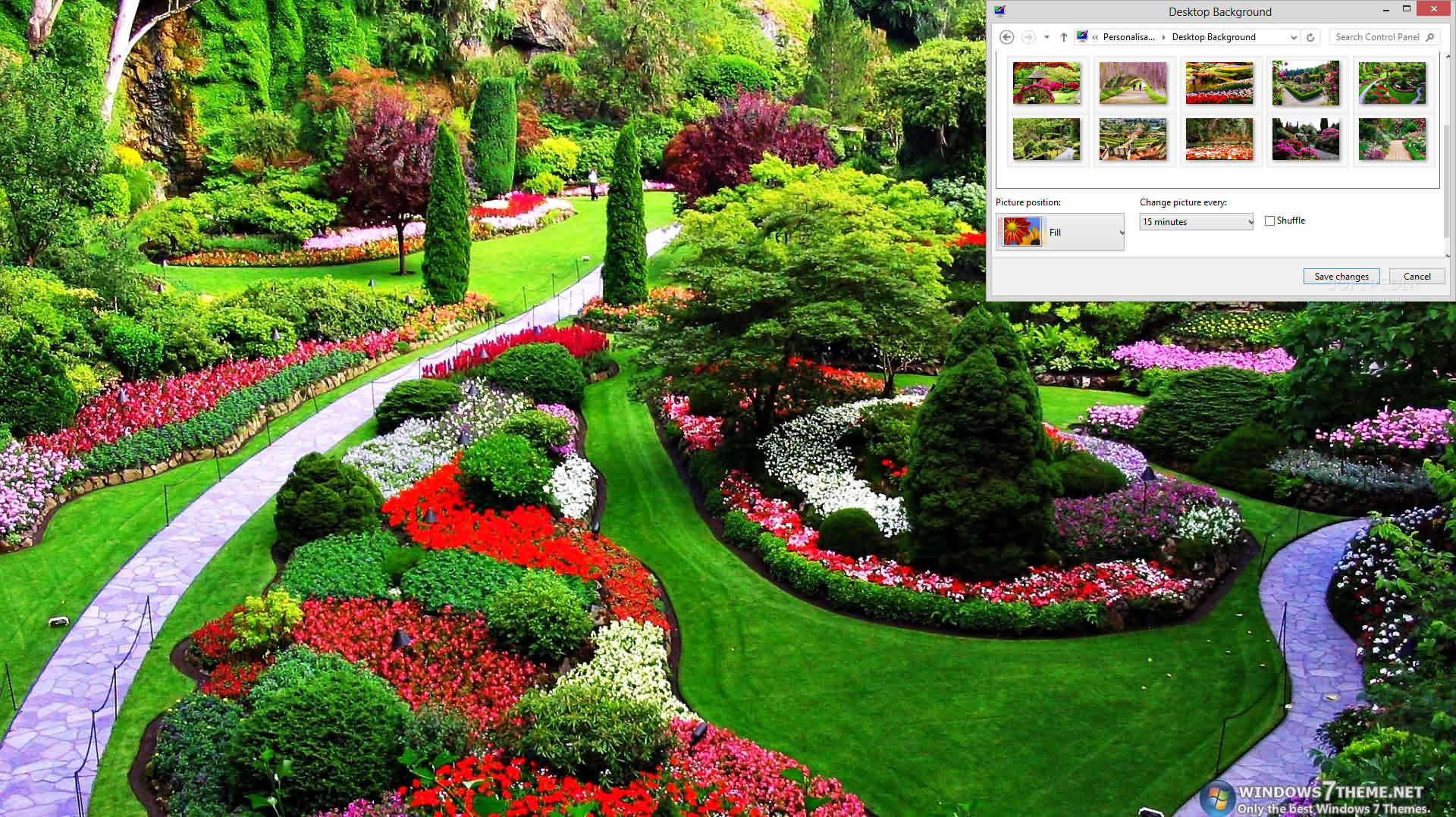 Spring Gardens Windows 7 Theme Download