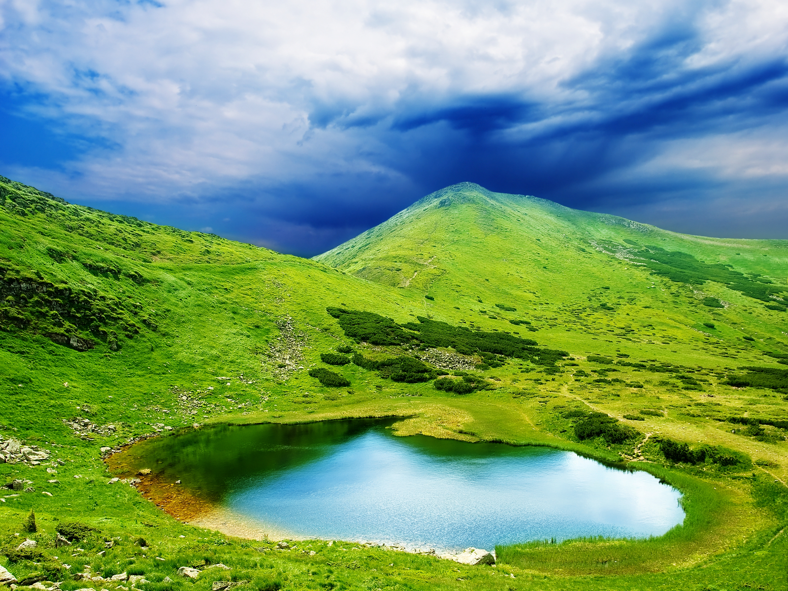 Mountain Pond Spring Wallpaper Conservatism Means Putting Venality