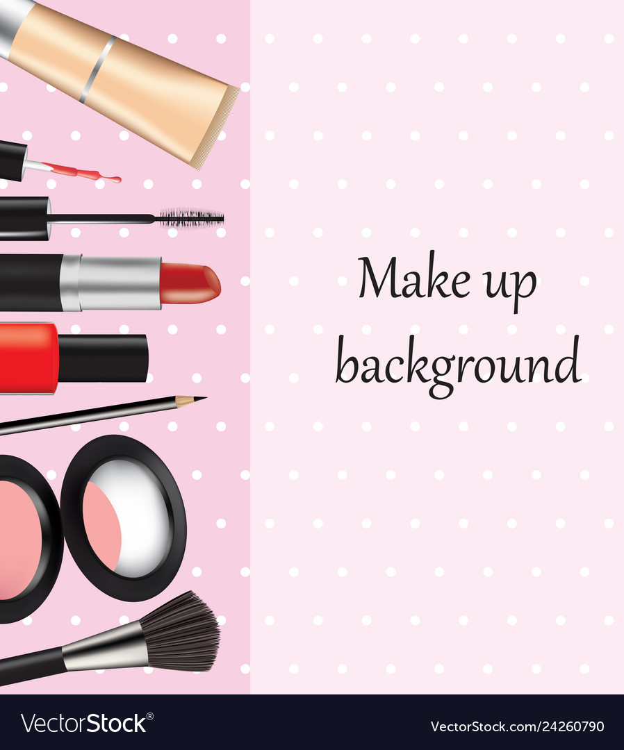 Free download Cosmetic set background Royalty Free Vector Image