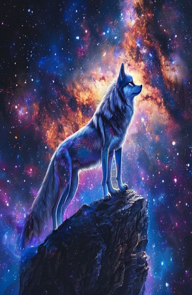 Galaxy Wolf Wallpaper