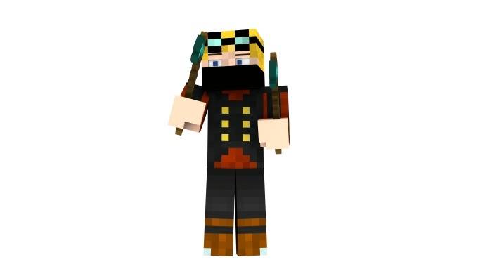 will create a 3d minecraft wallpaper with your skin for 5 in
