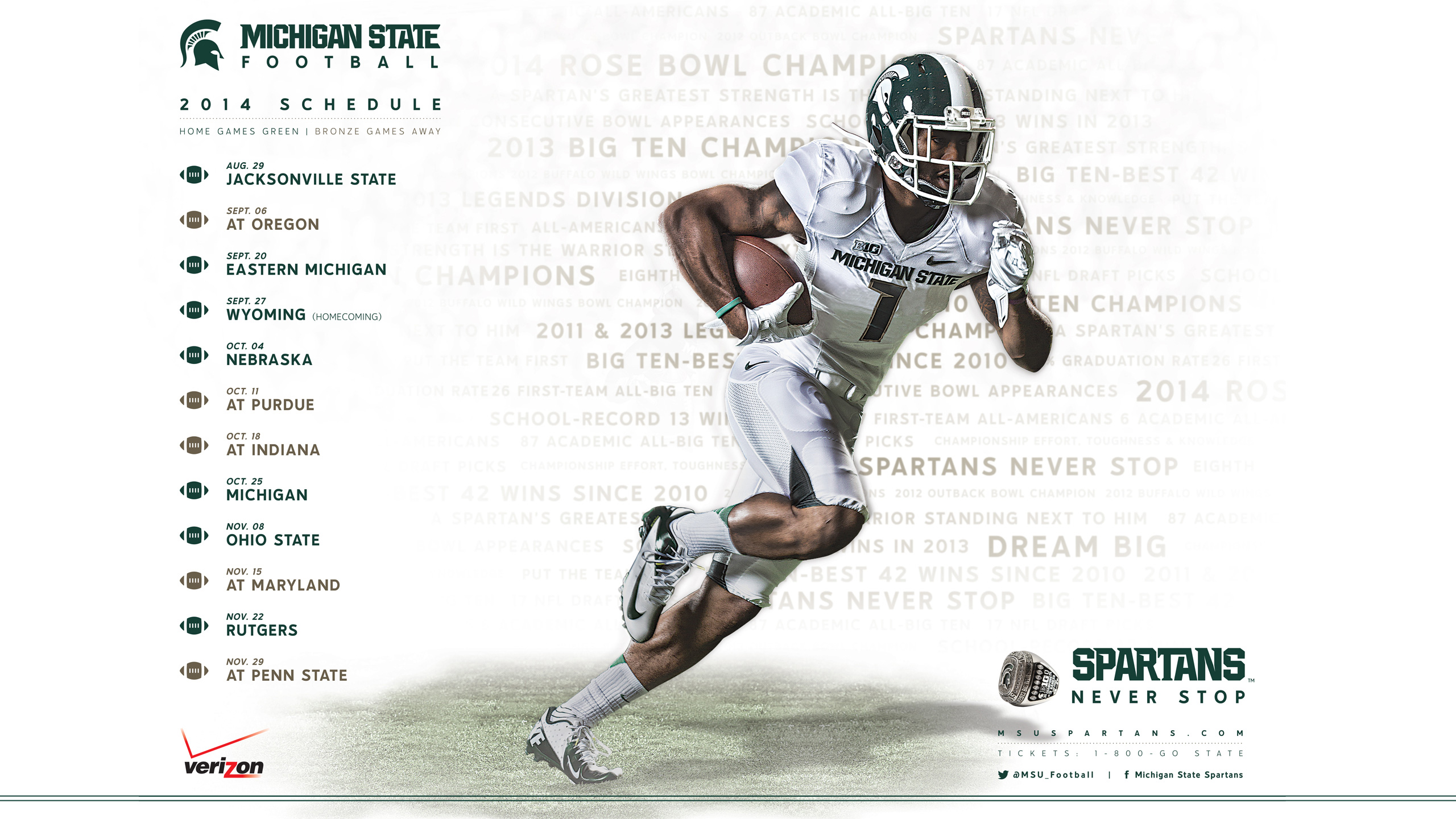Michigan State Official Athletic Site 2560x1440