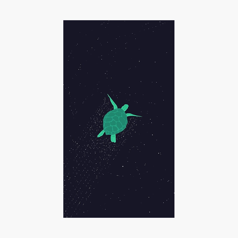 Space Turtle Poster For Sale By Muk98