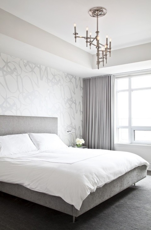 Gray Velvet Curtains Contemporary Bedroom Palmerston Design