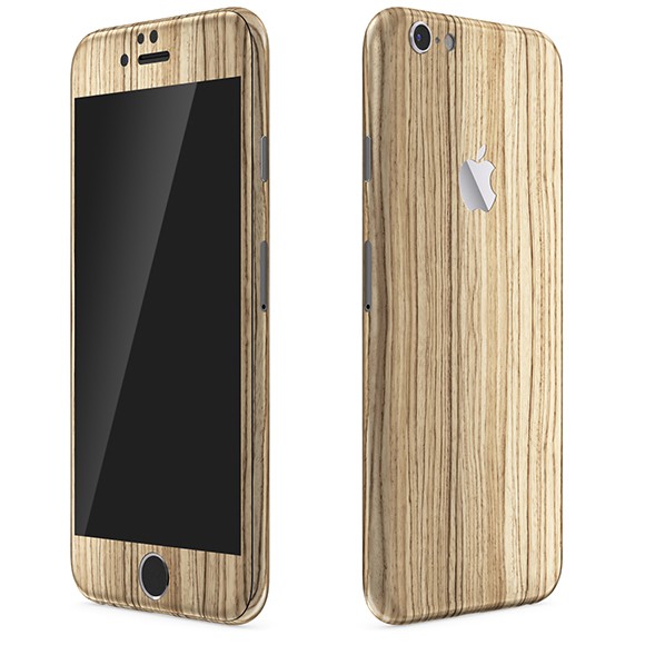 iPhone Zebra Wood Series Skins Wraps Decals Slickwraps