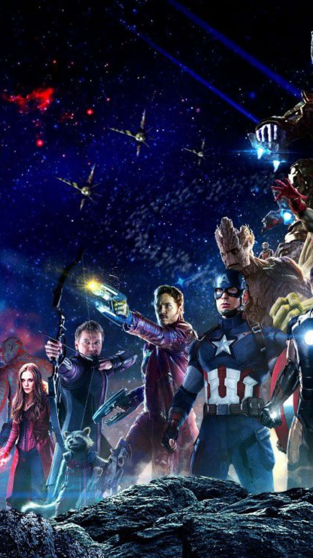Android Marvel S Avengers In Space Background Wallpaper