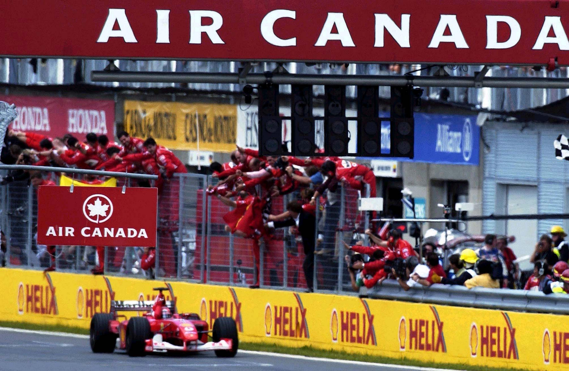 Michael Schumacher Wins Canadian F1 Gp Ferrari