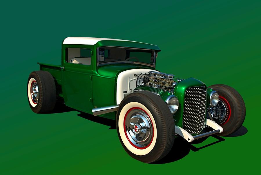 Ford Custom Hot Rod Pickup Photograph By Tim Mccullough