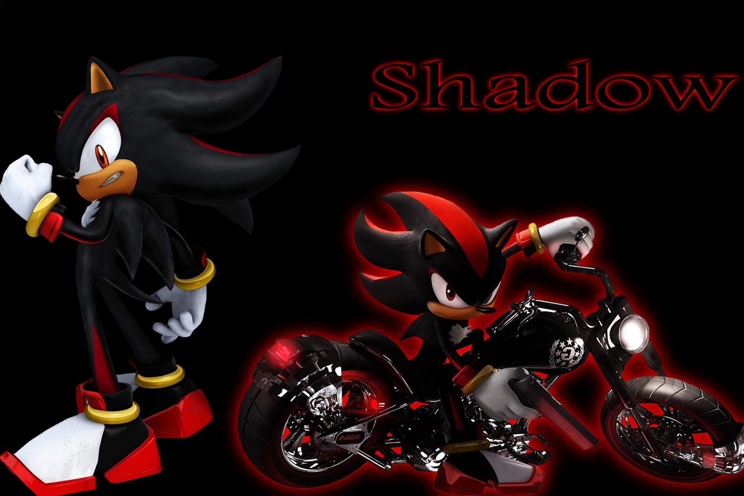 Sonic and Shadow Wallpaper by david tiziu on deviantART