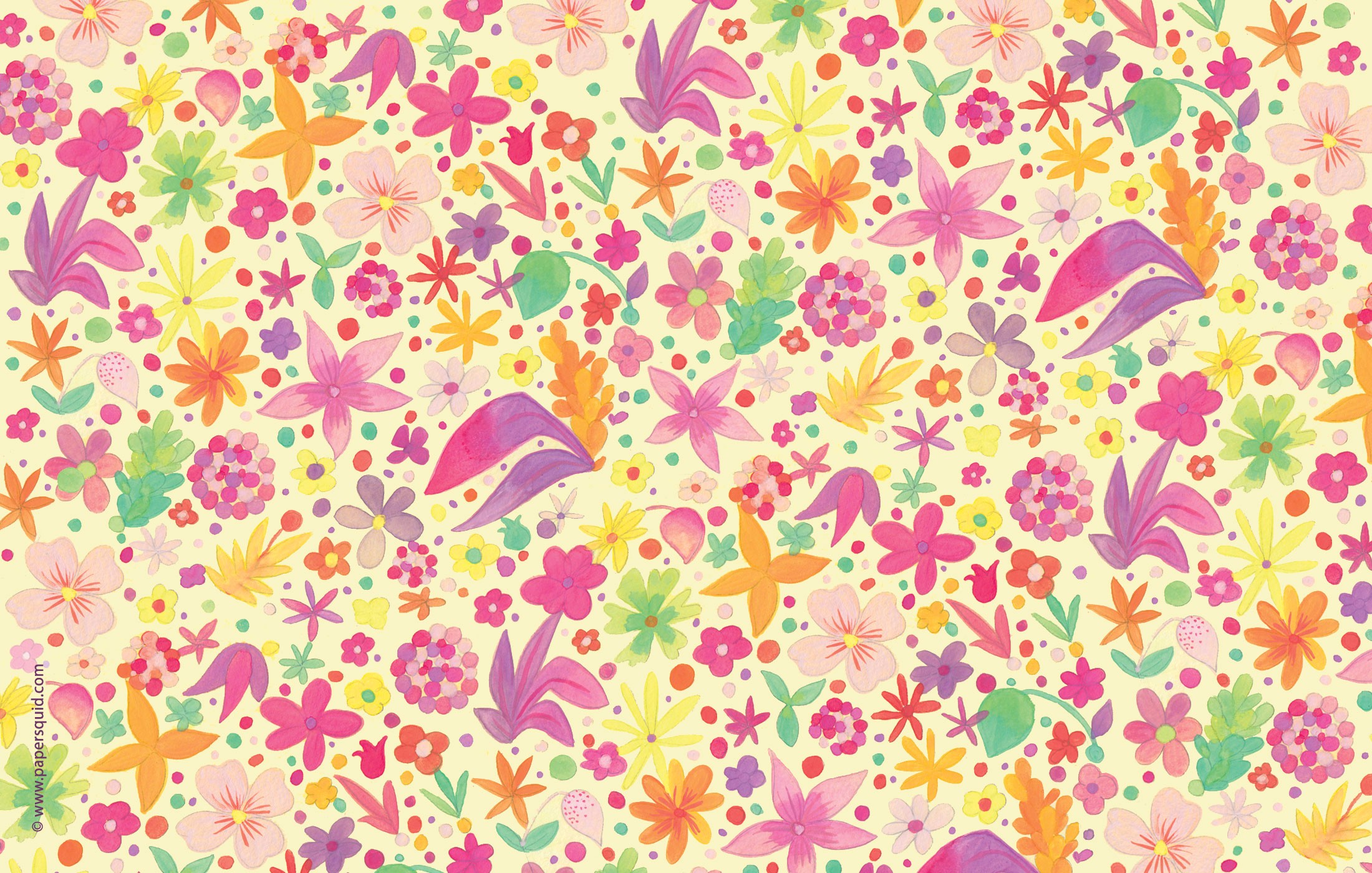 Escaparate Cute Paper Vintage Floral iPhone Wallpaper